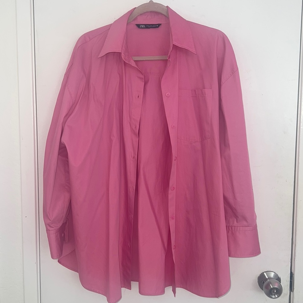 Zara Pink Longsleeve Shirt